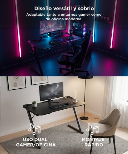 Escritorio Gamer Gadnic Fibra de Carbono - 4