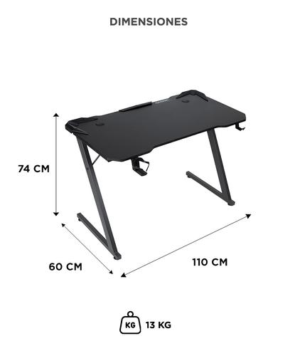 Escritorio Gamer Gadnic Fibra de Carbono - 5
