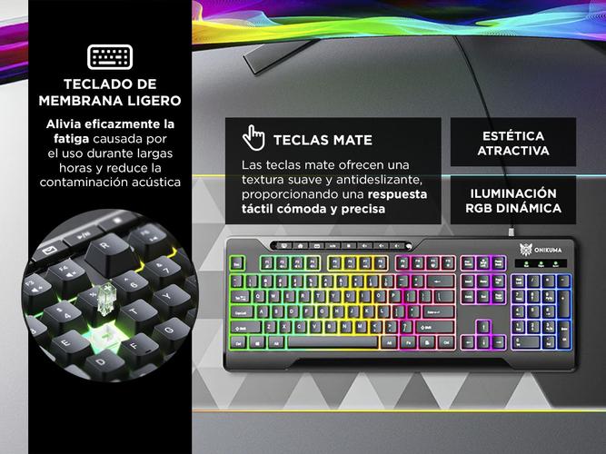 Teclado Gamer Para Juegos Onikuma Retroiluminado - 2
