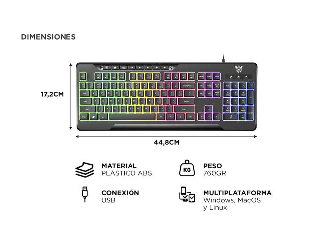 Teclado Gamer Para Juegos Onikuma Retroiluminado - 4
