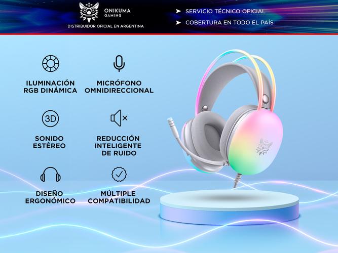 Auriculares Para Juegos De PC Onikuma Con Micrófono  - 1