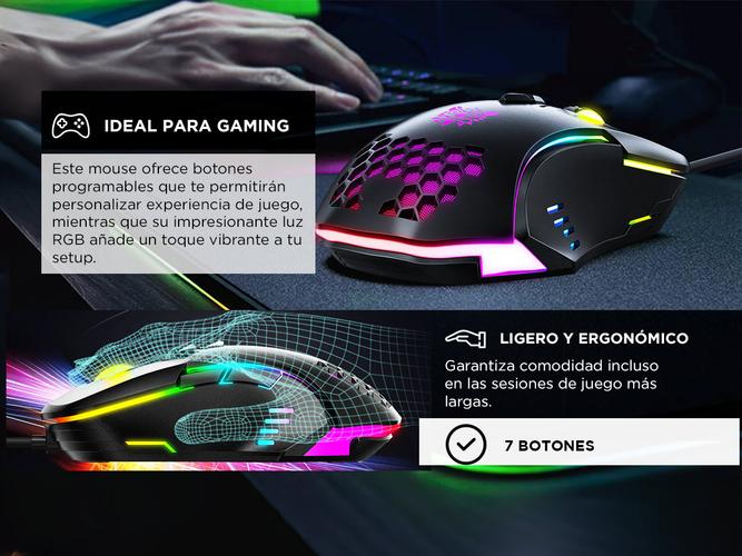 Mouse Gamer Onikuma CW902 con Luz Led Rgb - 2