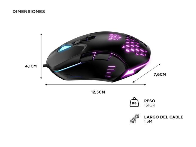 Mouse Gamer Onikuma CW902 con Luz Led Rgb - 4