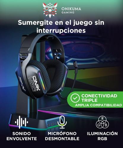 Auriculares Gamer Onikuma GT808 RGB Micrófono PS5 Xbox PC  - 1