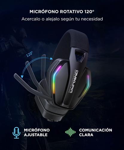 Auricular Gamer Onikuma GT826 Luz RGB Tres Modos Conexión Bluetooth  24G  USB-C - 3