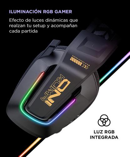 Auriculares Gamer Onikuma GT828 Cuatro Modos Conexión Luz RGB Baja Latencia - 4