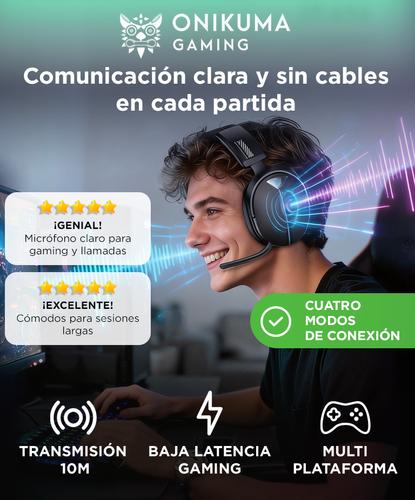 Auriculares Gamer Onikuma GT887 Inalámbricos 4 Modos Micrófono Cancelación Ruido - 1