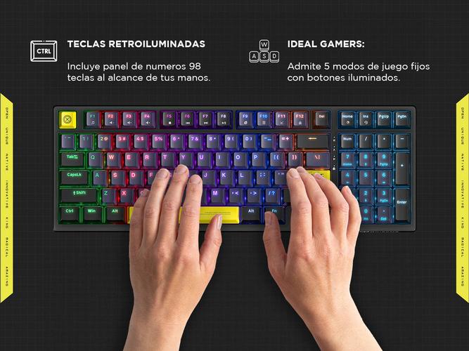 Teclado Mecanico Gamer ONIKUMA G38 98 Teclas Con Cable  - 2
