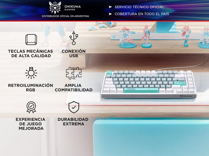 Teclado Gamer Mecánico Onikuma G52 Con cable USB   - 1
