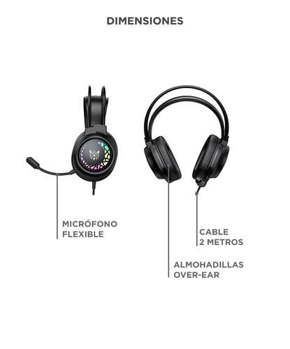 Auriculares Gamer ONIKUMA X92 Black  Cable 35 mm RGB Sonido Envolvente  - 5