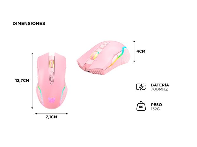 Mouse Inalámbrico Gamer Onikuma CW905 con Luz RGB - 4