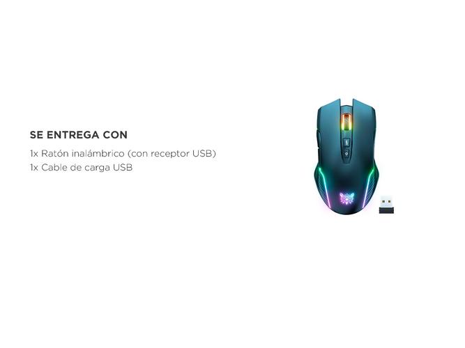 Mouse Inalámbrico Gamer Onikuma CW905 con Luz RGB - 5