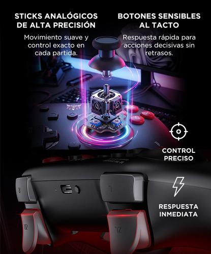 Joystick Inalambrico Onikuma C1 Bluetooth Multiplataforma Giroscopio 6 Ejes Doble Vibracion Joystick Hall - 2