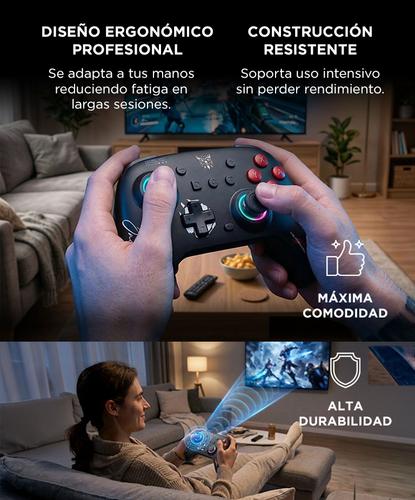 Joystick Inalambrico Onikuma C1 Bluetooth Multiplataforma Giroscopio 6 Ejes Doble Vibracion Joystick Hall - 3