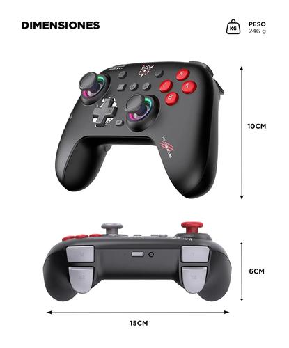 Joystick Inalambrico Onikuma C1 Bluetooth Multiplataforma Giroscopio 6 Ejes Doble Vibracion Joystick Hall - 5