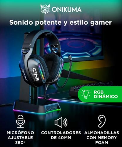 Auriculares Gamer Onikuma X12 RGB Con Micrófono - 1