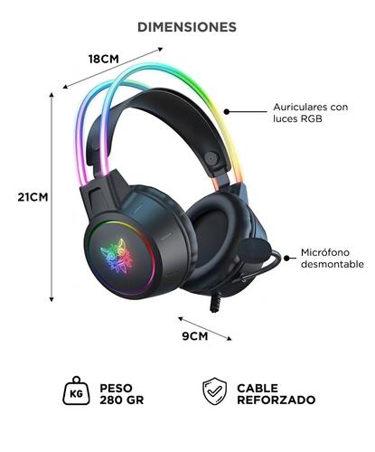 Auriculares Gamer Onikuma X15 PRO RGB Con Micrófono - 3