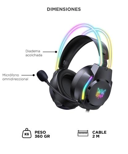 Auriculares Gamer Onikuma X26 RGB Con Micrófono - 3