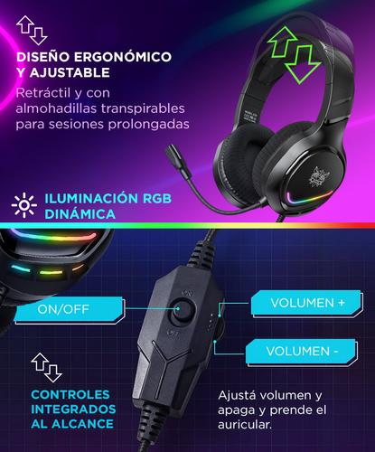 Auriculares Gamer Onikuma X31 RGB Con Micrófono - 2