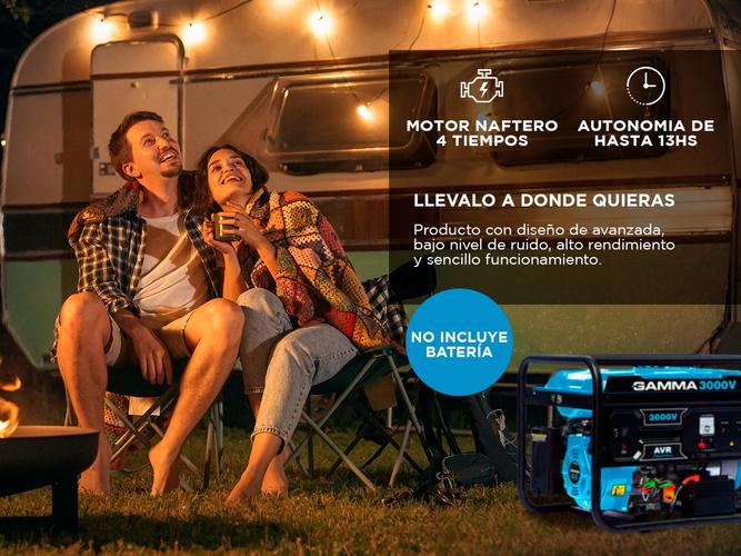 Grupo Electrogeno Gamma Arr Electrico 3000w Naftero 4T 3000V GE3480AR - 2
