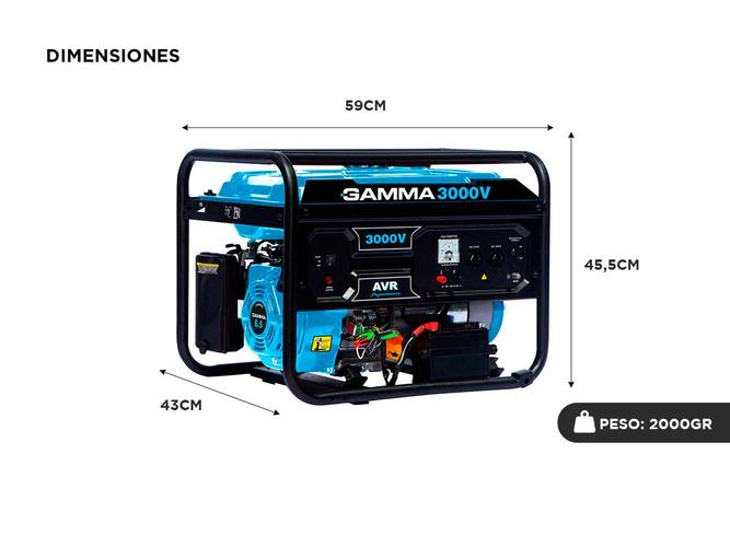Grupo Electrogeno Gamma Arr Electrico 3000w Naftero 4T 3000V GE3480AR - 3