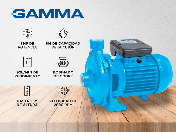 Bomba Centrifuga Agua Gamma 1hp 220v G2799AR - 1