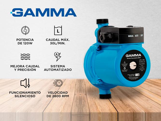 Bomba Presurizadora Gamma Pro0 120w 0.2hp G2790AR - 1