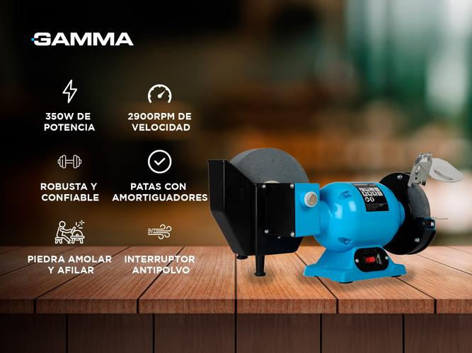 Amoladora de Banco Gamma Combinada Afilador 350W 1686AR - 1