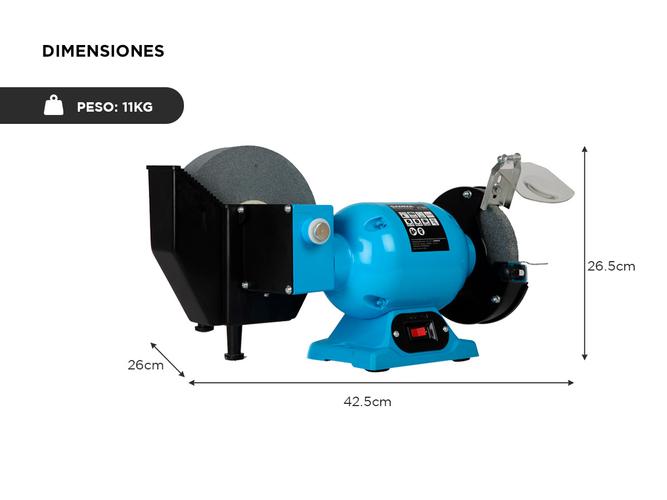 Amoladora de Banco Gamma Combinada Afilador 350W 1686AR - 4