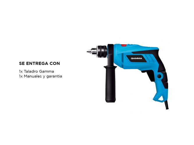 Taladro de Impacto Gamma 850W Percutor 13mm Empuñadura G1902AR - 5