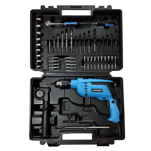 Taladro de Impacto Gamma 850w Accesorios Maletin Mandril G1904KAR - 0