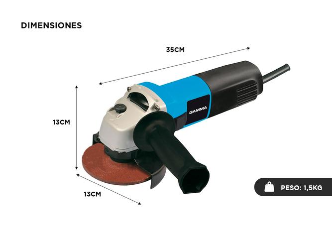 Amoladora Angular Gamma 650W 11000rpm 115mm G1909AR - 4