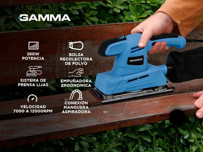 Lijadora Orbital Gamma 380W Bolsa Recolectora G1921AR - 1