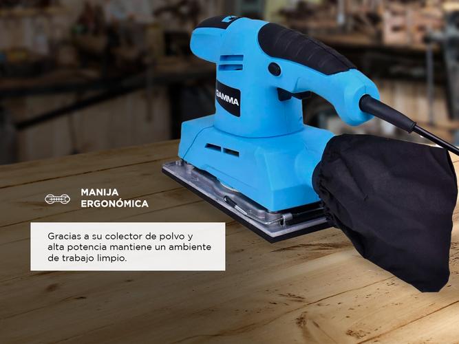 Lijadora Orbital Gamma 380W Bolsa Recolectora G1921AR - 2