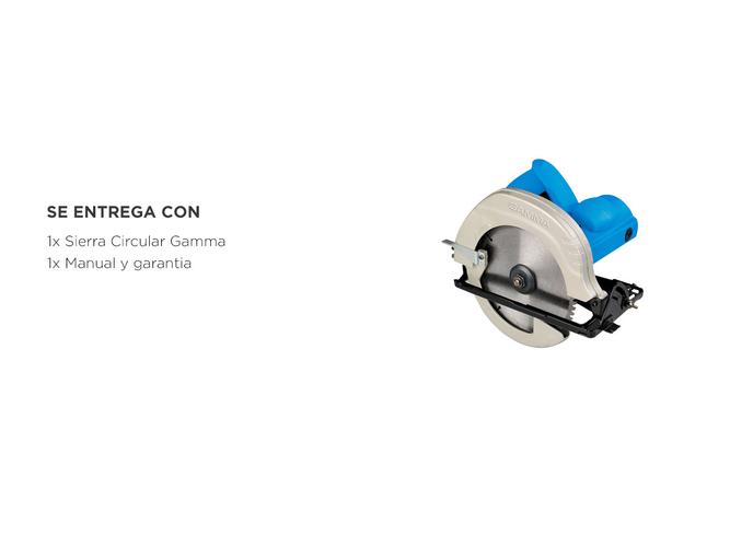 Sierra Circular Gamma 1300W Con Laser 45° 185mm g1930ar - 5