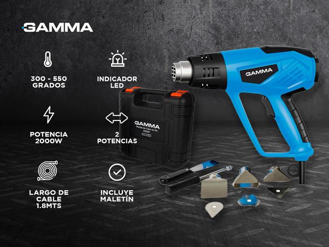 Pistola De Calor en Kit 2000W 2 Niv Maletin G1936KAR  - 1