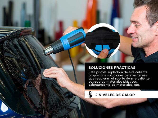 Pistola De Calor en Kit 2000W 2 Niv Maletin G1936KAR  - 2