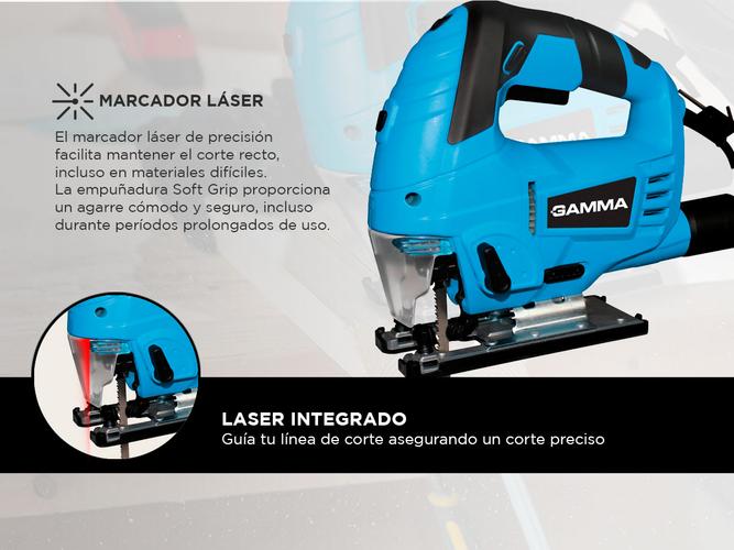 Sierra Caladora Gamma Pendular Laser 800W Soft Grip G1942AR - 3