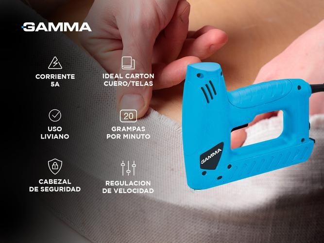 Engrampadora Clavadora Electrica Gamma 20 grampas Liviano G1960AR - 1