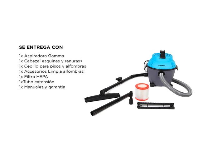 Aspiradora de Tacho Gamma 12 lts 1000W Seco Humedo G2202 - 4