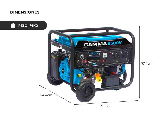 Grupo Electrogeno Gamma Arr Electrico 8500W 4 Tiempos 499cc - 4