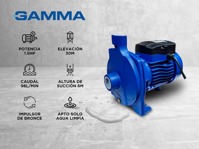 Bomba Centrifuga Evergreen Gamma Monofasica 1.5hp 1100w E1706AR  - 1