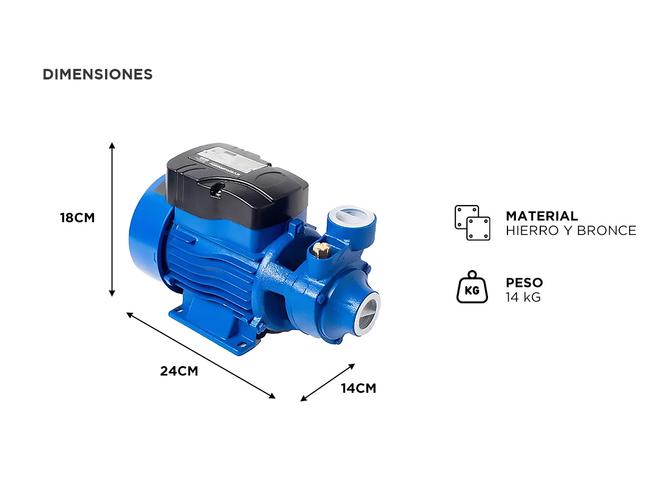 Bomba Periferica Evergreen Gamma QB60 0.5hp 370w  - 4