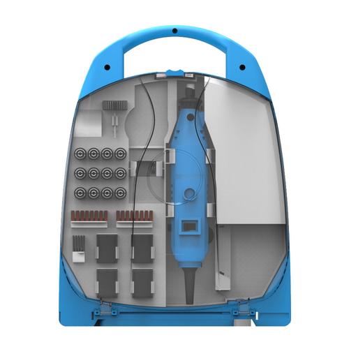 Minitorno Gamma 130w Kit 252 piezas Maletin Eje Flex 230v - 0