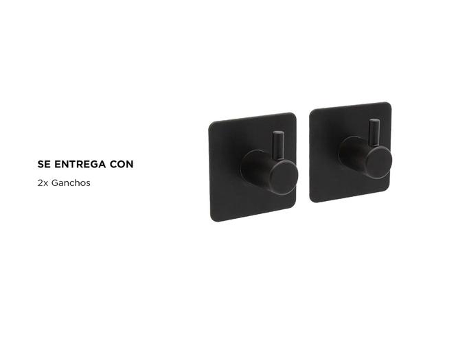 Set de Ganchos de Acero Inoxidable Gadnic Adhesivos - 4