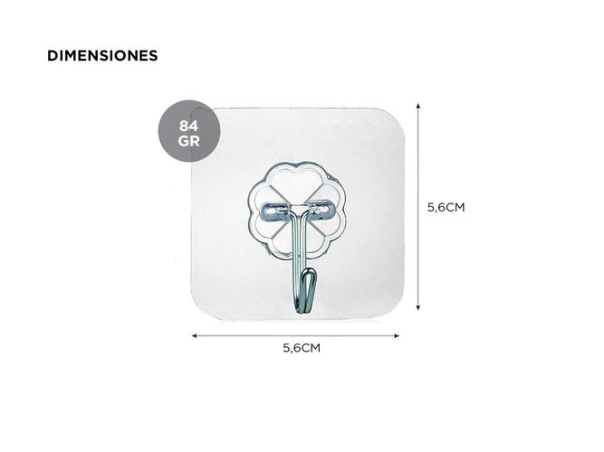 Set de 30 Ganchos Adhesivos Gadnic Impermeables Multiusos - 3
