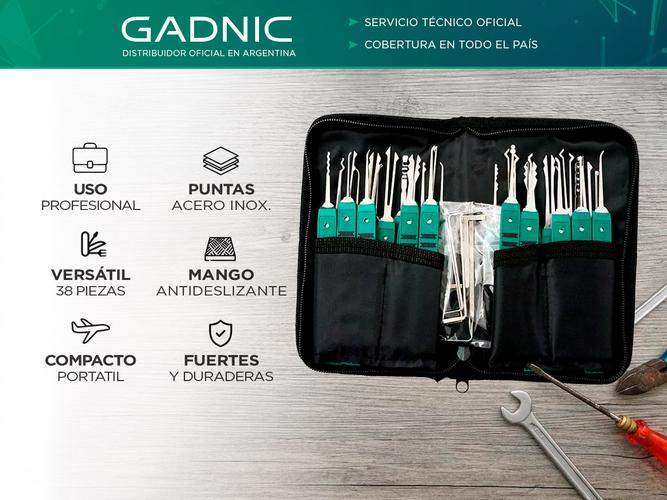 Juego De 38 Ganzúas Profesionales Gadnic Cerrajeros - 1