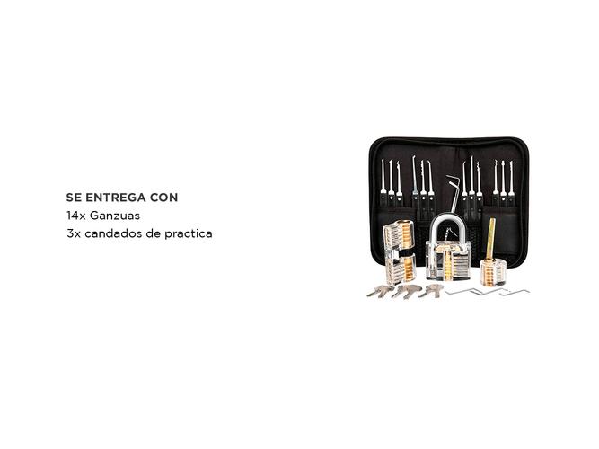 Ganzuas profesionales Gadnic 17 piezas Practica Cerrajeros  - 4