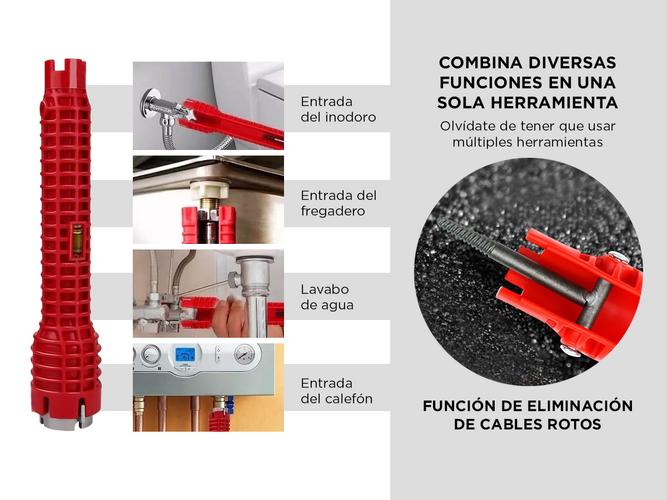 Herramienta Llave Multifuncional Gadnic Instalación de griferias - 2