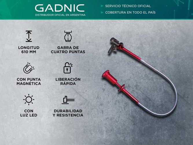 Gancho de luz LED Gadnic Recogedor de Garras con Imán - 1